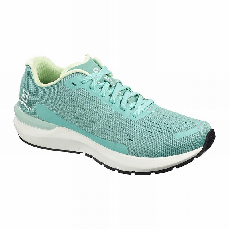 Salomon Israel SONIC 3 BALANCE W - Womens Running Shoes - Turquoise/White (ZJTK-82634)